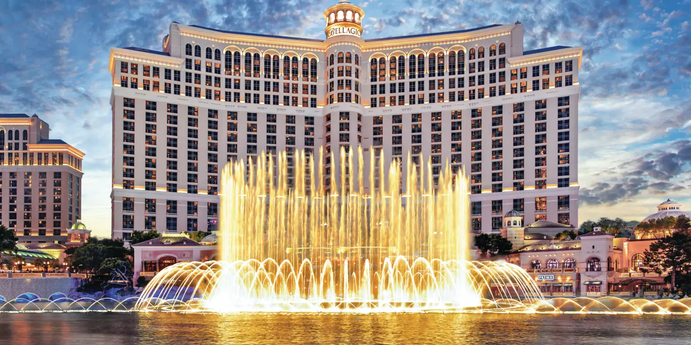 Bellagio resort and fountains on the Las Vegas Strip